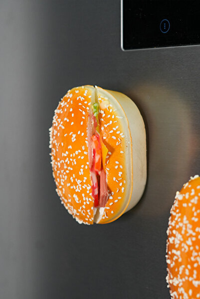 Bonila Handmade Yumuşak Tatlı Dekor: Salamlı Sandwich Magnet ve Masa Aksesuar...