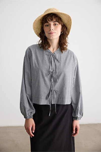 BE BLUE ΜΑΥΡΟ ΠΟΥΚΑΜΙΣΟ ΜΕ ΚΟΡΔΟΝΙΑ