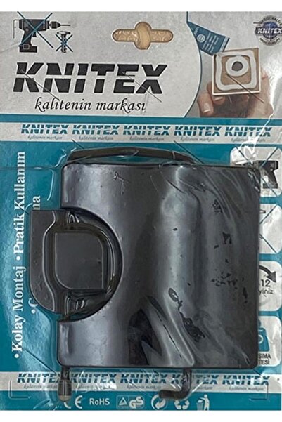 Knitex Siyah Wc Kapaklı Kağıtlık 2936