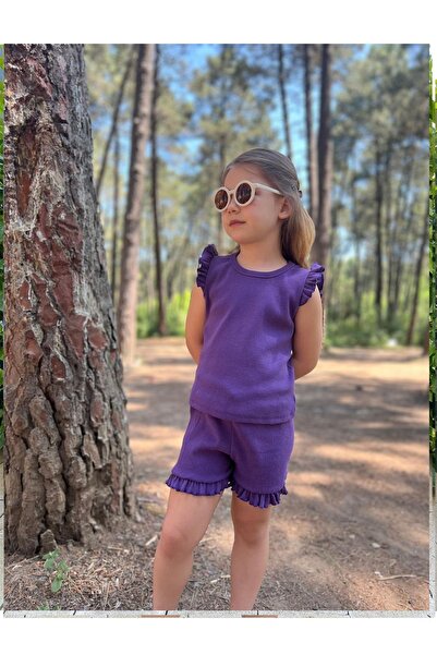 My Kids Wear مجموعة شورتات بناتي مكشكشة