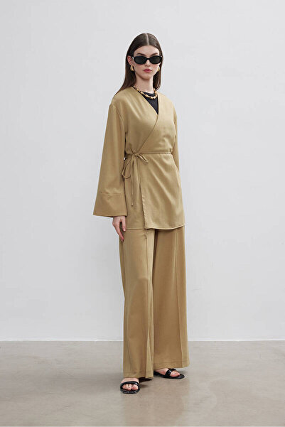 BE BLUE διπλό πέτο Υφασμάτινη μπλούζα