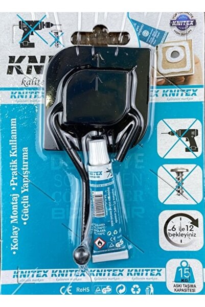 Knitex Siyah Tekli Askı 2925