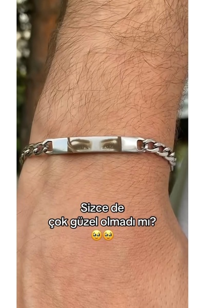TAŞ DEVRİ HEDİYELİK Steel Eye Bracelet - Imprint Bracelet