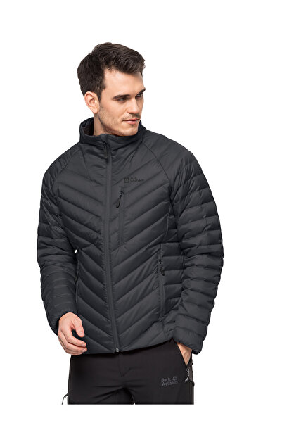 Jack Wolfskin Antrasit Erkek Dik Yaka Zip Ceket 1207151-6350 PASSAMANI DOWN J...