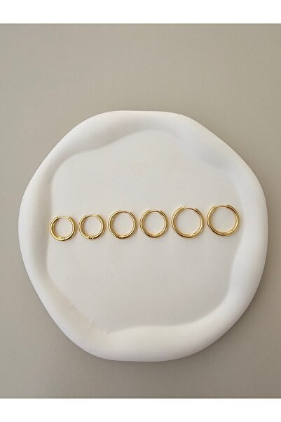 Zivazer Store Women's Steel Tarnish-Free 6-Piece Hoop Earrings