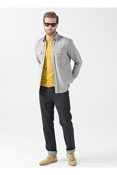Fabrika Normal Bel Dar Paça Regular Fit Siyah Erkek Denim Pantolon FAB 7
