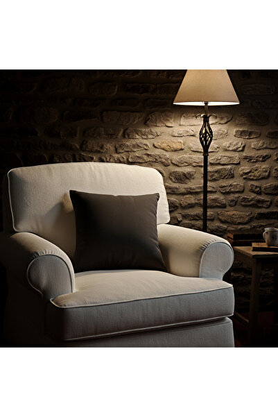 PİKKO HOME Anthracite Gray Velvet Textured - Reuse