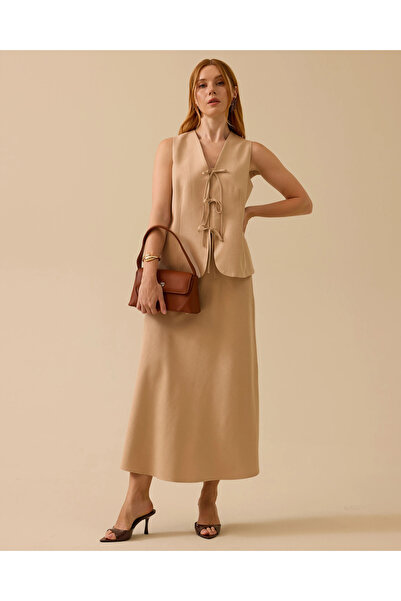 SEÇİL Düz Kesim Uzun Etek