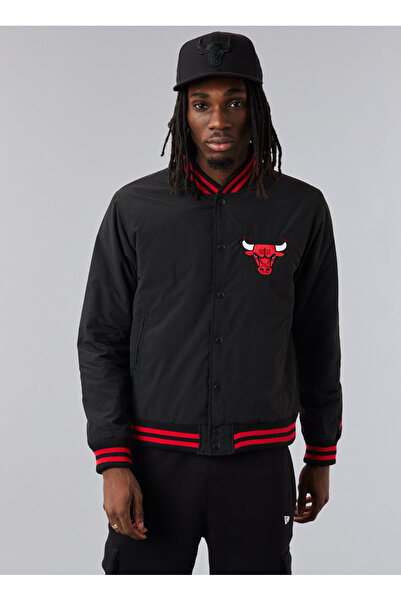 NEW ERA Siyah Erkek Mont 60284773TEAM LOGO BOMBER JACKET CHI