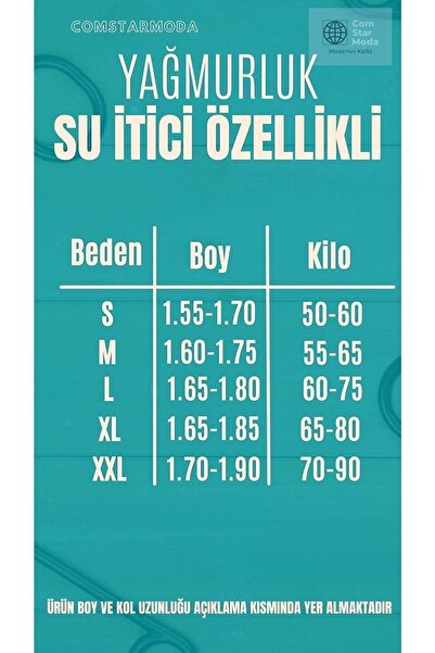 comstar Ανδρικό αδιάβροχο με επένδυση με κουκούλα και τσέπες