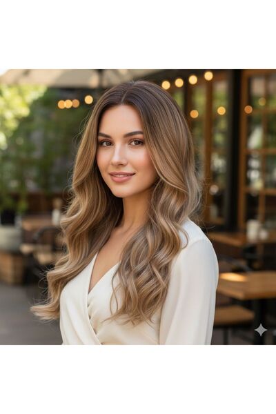 Mina Peruk R6-12-60 Röfleli Fiber Sentetik Tül Tepelik – Çıt Çıtlı Tepe Saçı