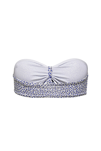 ONLY Mavi Kadın Bikini Üst ONLELLA BANDEAU BIKINI TOP