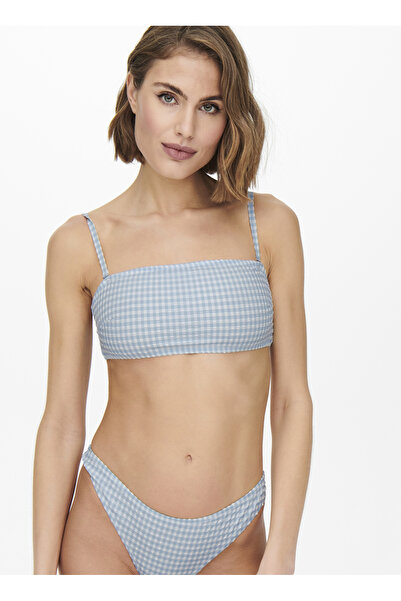 ONLY Mavi Kadın Bikini Üst ONLOLLI STRUCTURE BIKINI TOP