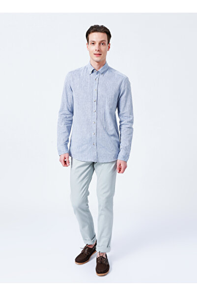 ALTINYILDIZ CLASSICS Ανδρικό παντελόνι με κανονική μέση γραμμή, στενό τελείωμ...