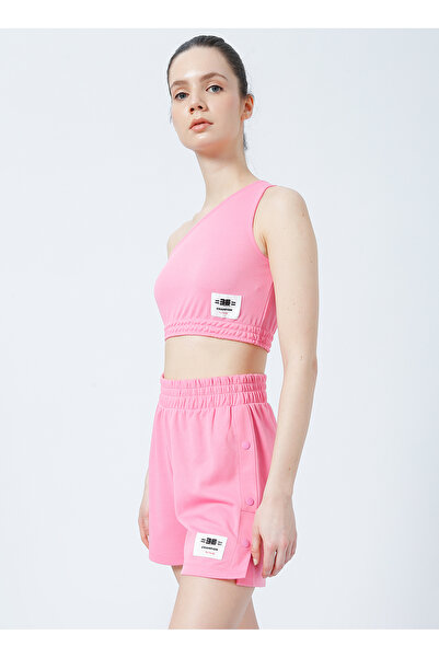 LİMON COMPANY Sose Geniş Yaka Dar Kalıp Pembe Kadın Bluz