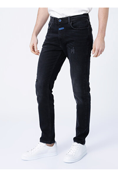 Fabrika Siyah Erkek Slim Fit Denim Pantolon 4669M