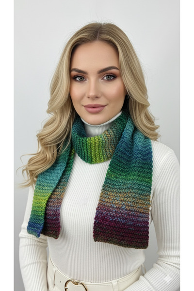 drt tasarım 195 cm Single Scarf Rainbow Colors