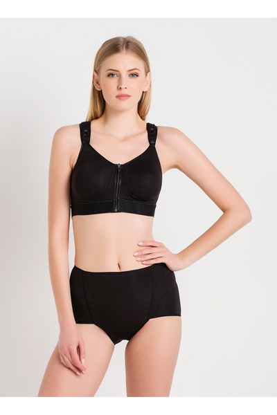 Magic Form Chiloți negri pentru femei cu talie înaltă 640