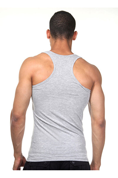 darkzone Ανδρικό χτενισμένο βαμβακερό γκρι εσώρουχο DZN7203