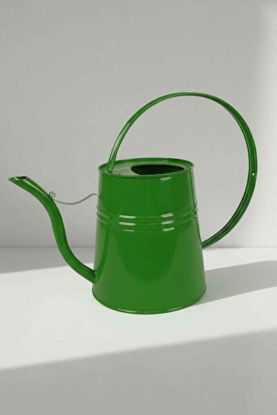 Desen Dekorasyon Sophia, oală de udare din metal, cu flori, de albastru cobalt litri, verde - udatoare modernă decorativă multifuncțională