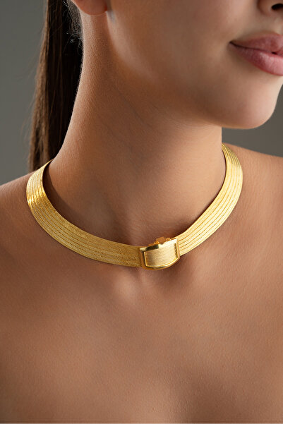 Silvano Jewelry 925 Ayar Gümüş Trabzon Hasırı Kolye Gerdanlık