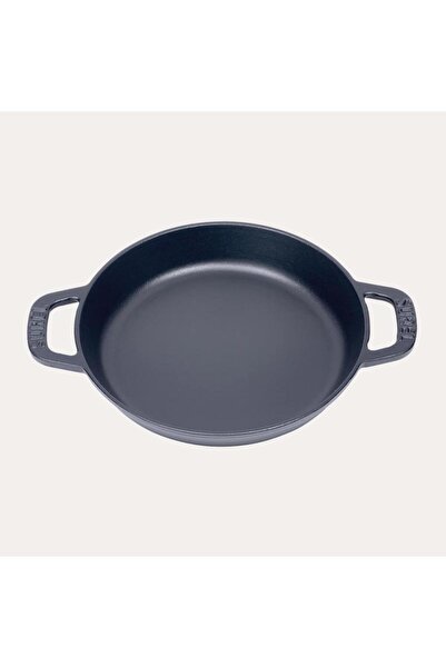 Sürel 20 cm Yuvarlak Düz Sahan Mat Siyah