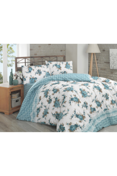 Kristal Double Pique Set-Turquoise