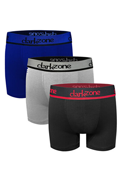 darkzone 3-пакетний комплект темно-синій / сірий / чорний чоловічий боксер