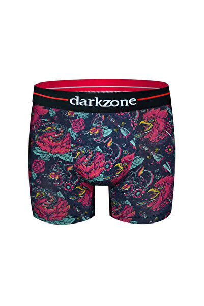 darkzone Ανδρικό μπόξερ με ψηφιακή εκτύπωση με σχέδιο κόκορα DZN2070