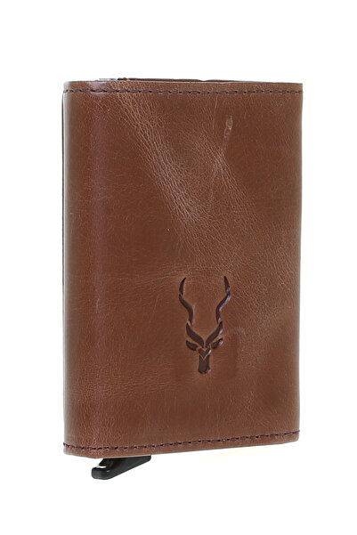 Carrera Καφέ Ανδρική θήκη για κάρτες CAR 0022 MECHANISM CRAZY