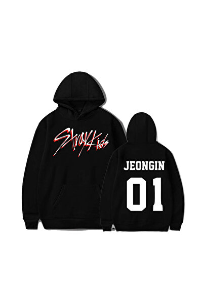 MAGORS Jeongin Straykids Printed Hooded 3-Ply Quality Oversize Sweatshirt