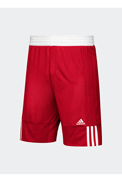 adidas Lastikli Bel Kırmızı - Beyaz Çocuk Şort DY6627 Y TMS REV SHORT