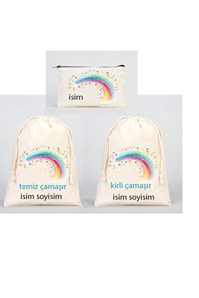 Boom town Valiz İçi Organızer Bez Torbası 2li