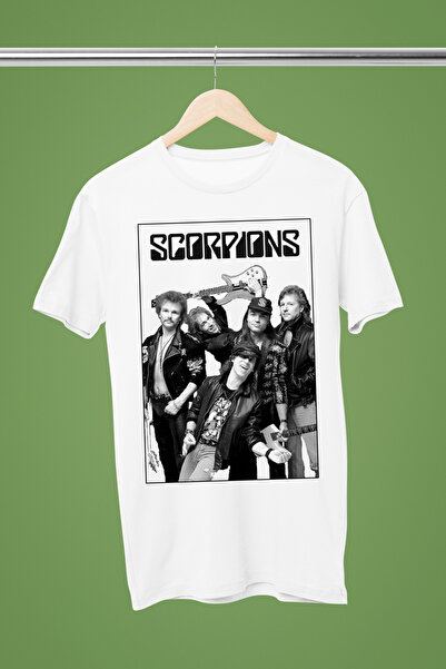 MAGORS SCORPIONS BASKILI PAMUKLU BİSİKLET YAKA NORMAL KALIP KISA KOLLU KADIN TSHIRT
