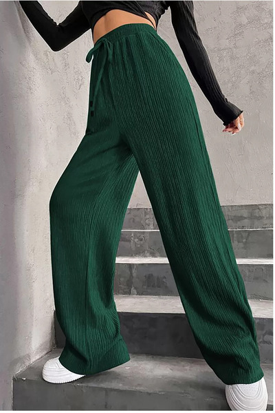 Fitilli Bol Paça Kaşkorse Pantolon