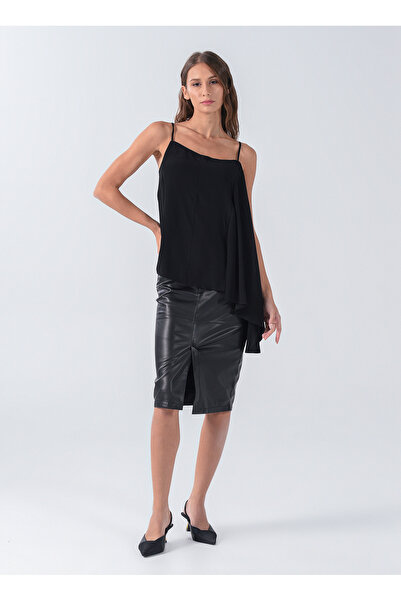 House Of Camellia Siyah Kadın Bluz 61MER BLZ140 HC BL