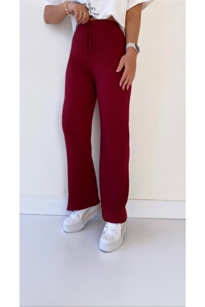 esmelstore Bol Paça Fitilli Kaşkorse Pantolon