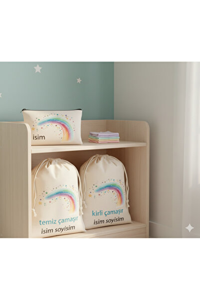 Boom town Valiz İçi Organızer Bez Torbası 2li