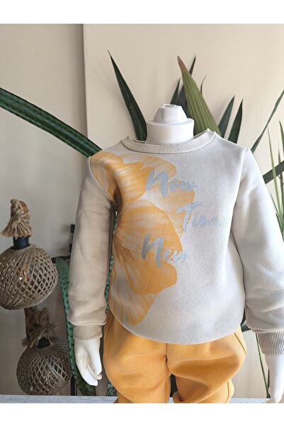 Miniworld Girls' Top and Bottom Set Long Sleeve Tracksuit Comfortable Stylish Modern Design