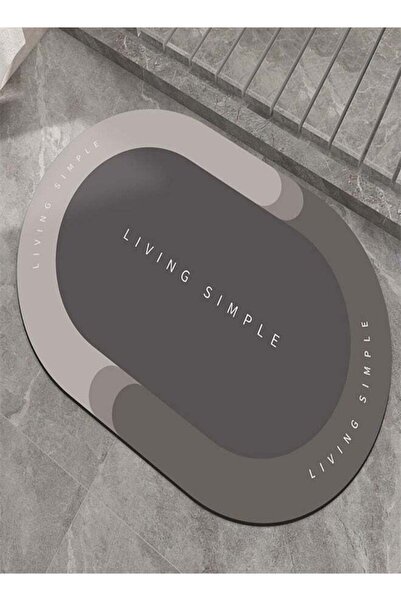 Bukela Super Absorbent Bathroom Non-slip Mat, Diatom Mud Microfiber Bathroom Mat