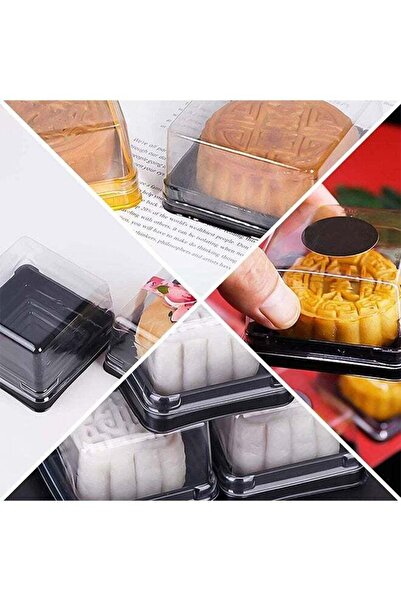 Bukela 100PC Clear Cake Boxes – PVC, for Cupcakes/Cookies