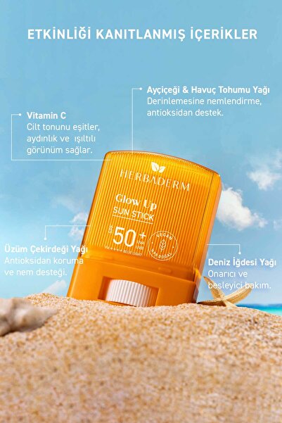 Herbaderm Stick Güneş Koruyucu 50+ SPF Leke Karşıtı & Aydınlatıcı 19 gr