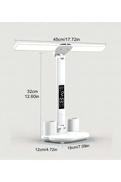 Bukela USB Rechargeable Double Head LED Desk Lamp