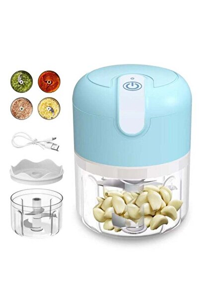 Bukela Electric Garlic Chopper, Cordless Mini Chopper with USB Rechargeable, 304 Stainless Steel Bl