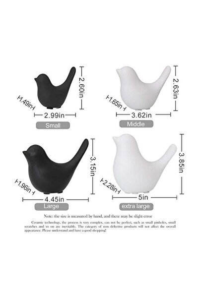 Bukela Small Animal Statues Home Decor Modern Style Birds Decorative Ornaments