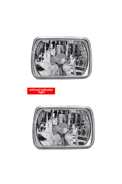 Choice 1000 لومن أبيض زوج واحد من مصابيح أمامية مربعة للسيارة مقاس 7 بوصات 7 ...