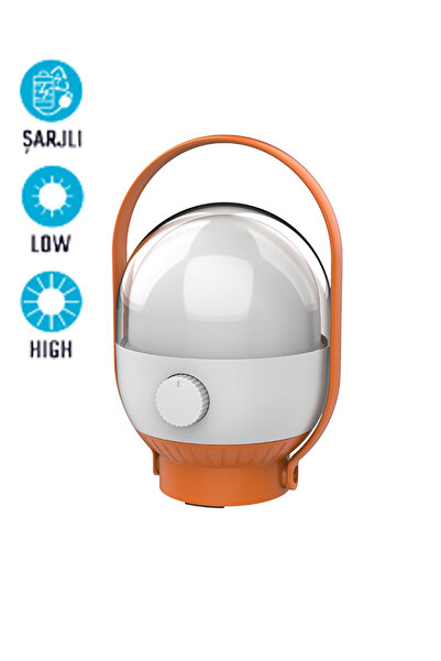 Genel Markalar HAPPIO Şarjlı Ayarlanabilir Led Işıklı Kamp Lambası