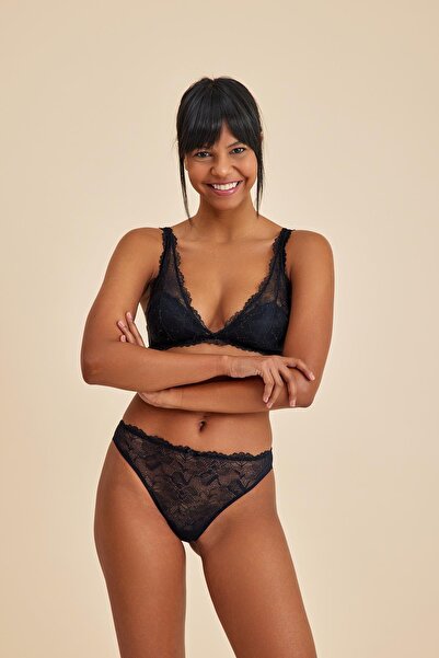 Amarelle Chiloți Roma din dantelă neagră