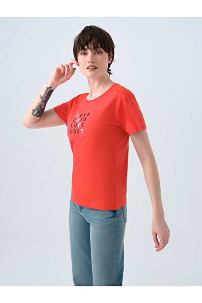 Loft Γυναικείο μπλουζάκι Regular Fit με μανίκια