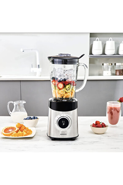 Karaca Dijital Ekranlı İnox Paslanmaz Gövdeli CAM Hazneli Premium Smoothıe Bl...
